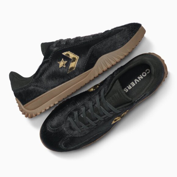 New Converse Run Star Trainer Low Shoes - Black PONY HAIR 2025 RARE MENS 10 - Picture 13 of 16